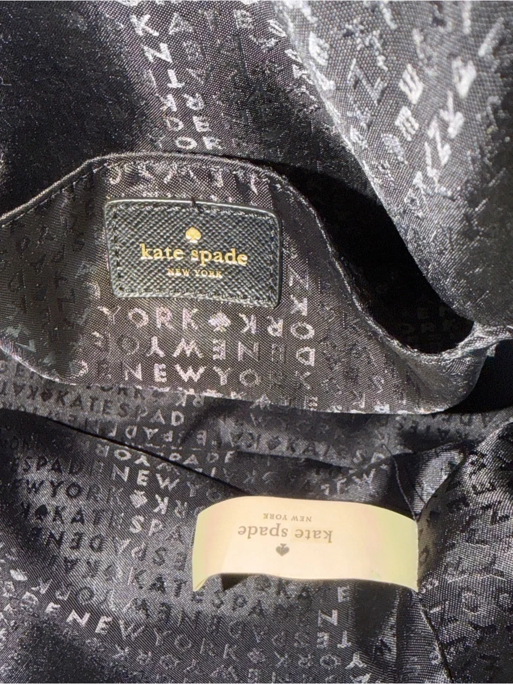KATE SPADE Greta Court Sammi Black Glitter Small Backpack